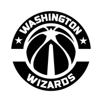 Capitals Washington Wizards Black Logo Nba