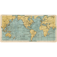 Atlas World Map Free HQ Image