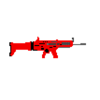 Art Weapon Royale Fortnite Battle Pixel Red