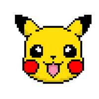 Emoticon Art Pikachu Yellow Drawing Pixel