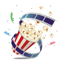 Popcorn Cuisine Snack Photographic Film HQ Image Free PNG