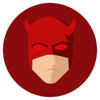Daredevil Face Netflix Red Logo Download HD PNG