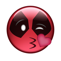 Pink Youtube Deadpool Skull Emoji PNG Image High Quality