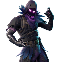 Purple Costume Royale Game Fortnite Battle Raven