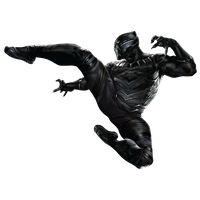 Chaka Panther Universe Character Cinematic Figurine Black