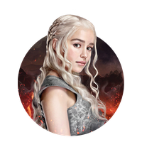 Wig Art Thrones Of Forehead Game Daenerys