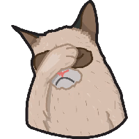 Head Neck Telegram Sticker Cat Grumpy Stickers