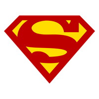 Logo Batman Text Yellow Superman PNG Free Photo