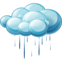 Blue Icons Freezing Sky Rain Computer