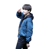 Kpop Blue Clothing Suga Bts Download HQ PNG
