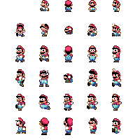 Emoticon Bros Mario World Line Super