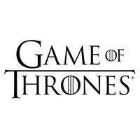 Hbo Thrones Of Game Text Logo White