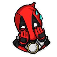 Deadpool Spiderman Sticker Character Fictional Headgear