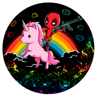 Deadpool Mythical Character Fictional Unicorn Drawing Creature