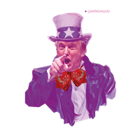 Pink United Trump Sam Purple States Donald