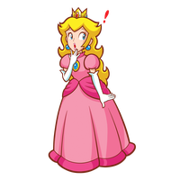 Pink Flower Peach Mario Super Princess