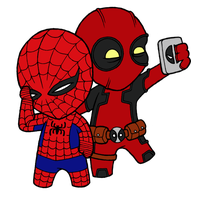Superhero Spiderman Character Fictional Tshirt Deadpool
