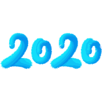 New Year 2020 Blue Aqua Turquoise For Happy day