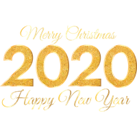 New Year 2020 Text Font Number For Happy Celebration