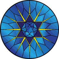 Hanukkah Cobalt Blue Electric Circle For Happy Party 2020