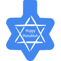 Hanukkah Blue Azure Electric For Happy Eve
