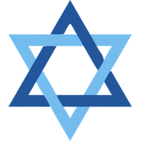 Hanukkah Line Triangle Logo For Happy Around The World