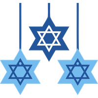 Hanukkah Electric Blue Design Pattern For Happy Traditions