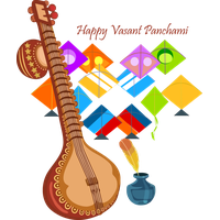 Vasant Panchami String Instrument Musical For Happy Background