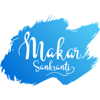 Makar Sankranti Text Font Logo For Happy Celebration 2020