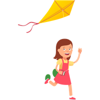 Makar Sankranti Cartoon Kite Child For Happy Day