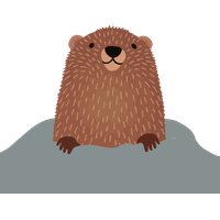 Groundhog Day Otter Beaver For Decoration