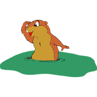 Groundhog Day Cartoon Marmot For Poem