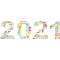 New Year Colors 2021 PNG