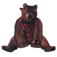 Tekken Kuma Bear PNG File HD