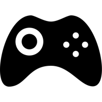 Pic Silhouette Gamepad PNG Free Photo