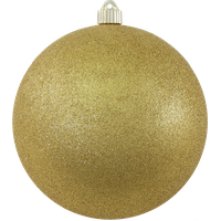 Christmas Gold Bauble Free PNG HQ