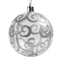 White Christmas Ornaments PNG File HD