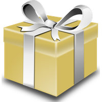 Picture Gift Christmas Gold PNG Image High Quality