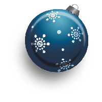 Blue Christmas Bauble PNG Image High Quality