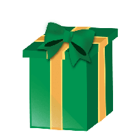 Green Christmas Gift Free Clipart HD