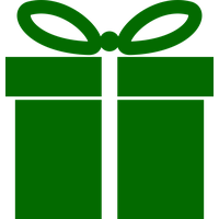 Green Christmas Gift PNG Download Free