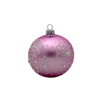 Pink Christmas Ornaments Free Download PNG HQ