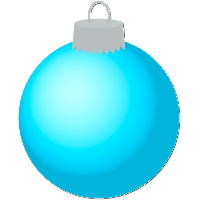 Blue Christmas Ornaments Free Download PNG HD
