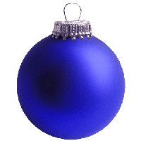 Blue Picture Christmas Ornaments PNG Free Photo