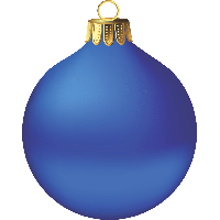 Blue Christmas Ornaments Free HD Image