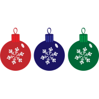 Green Christmas Ornaments Free Download PNG HD