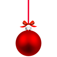 Christmas Red Bauble PNG Free Photo