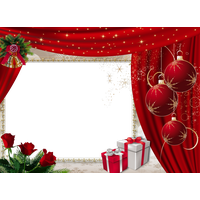 Images Frame Christmas Red Free HQ Image