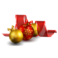 Ornaments Christmas Red PNG File HD