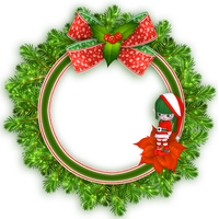 Frame Round Christmas Free Download PNG HD